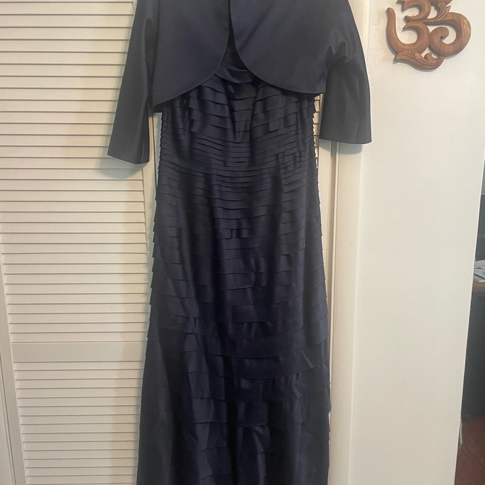 JS Collections Navy Evening Dress